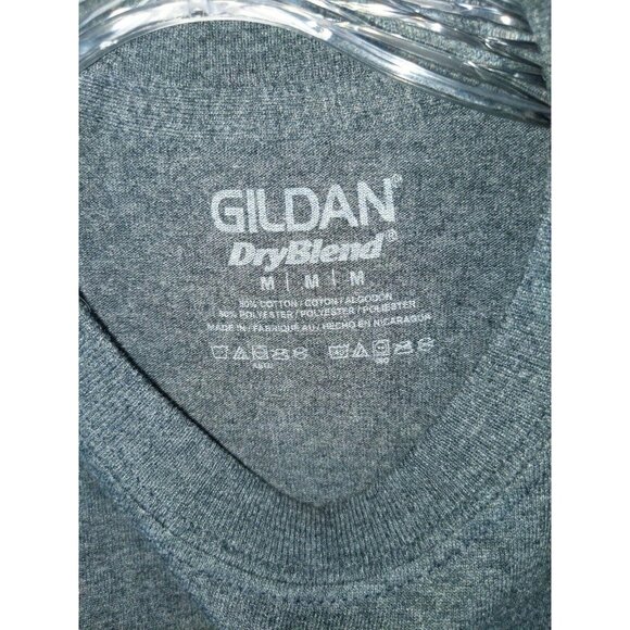 Gildan Medium Gray Cotton Blend Action T-Shirt Dry Blend 30c - Picture 5 of 7